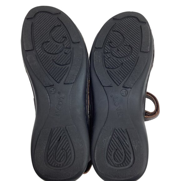 Naot Papaya Wedge Slingback Womens 10 Leather Sandals Brown - Picture 9 of 11